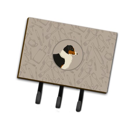 Carolines Treasures Australian Shepherd in the Kitchen Leash or Key Holder CK2163TH68